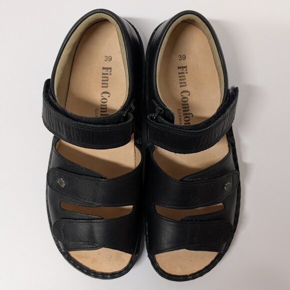 Finn Comfort Baltrum Sandals in Black Leather - Size 39 EU / 8 - 8.5 US - Picture 3 of 16